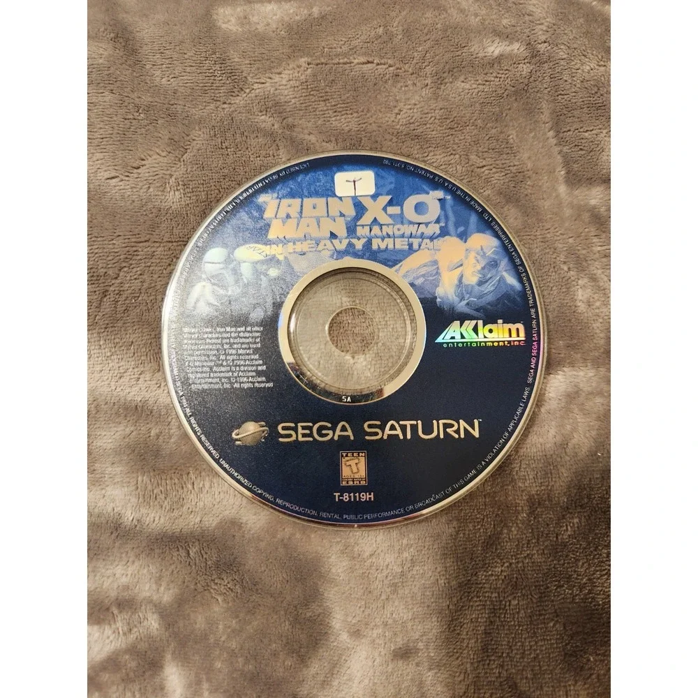 Iron Man X-O Manowar in Heavy Metal (Sega Saturn, 1996) Disc Only